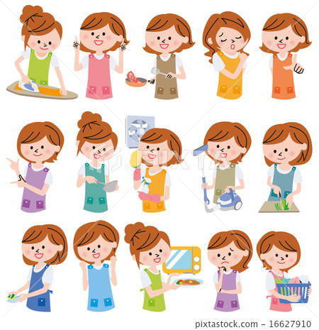 Woman housewife icon 16627910
