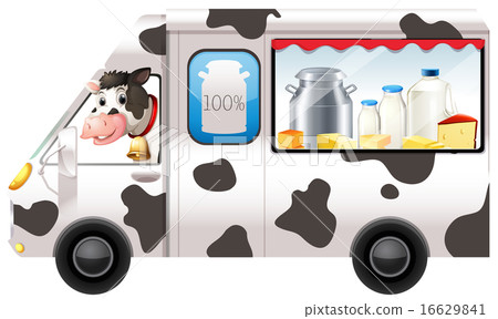 Dairy cow in a truck Dairy cow in a truck 16629841