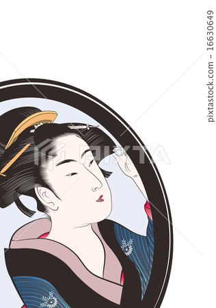 Kita River Utama sairei seven people Make-up and bottle repair image Illustration 16630649