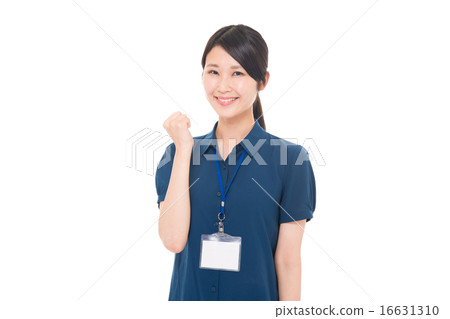 Business woman women smile guts pose 16631310