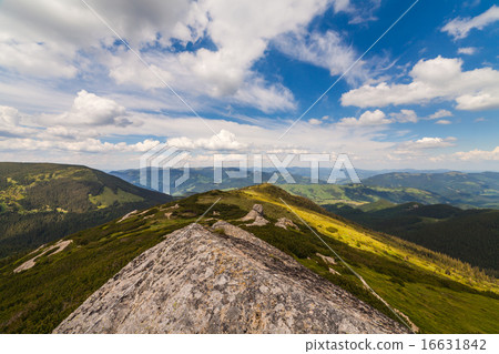 panorama view of the mountains and cliffs panorama view of the mountains and cliffs 16631842