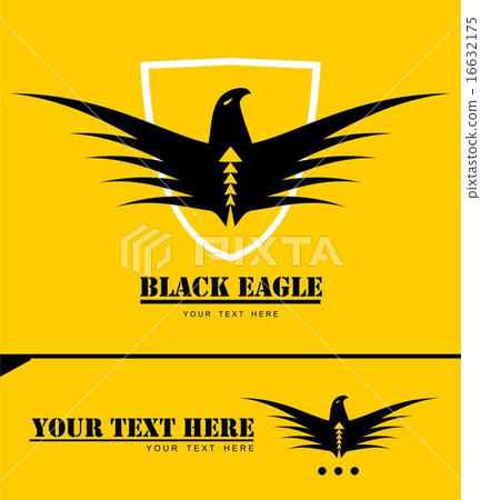 Stylized black eagle Stylized black eagle 16632175