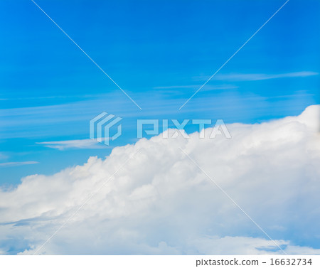 white cloud and blue sky background image 16632734