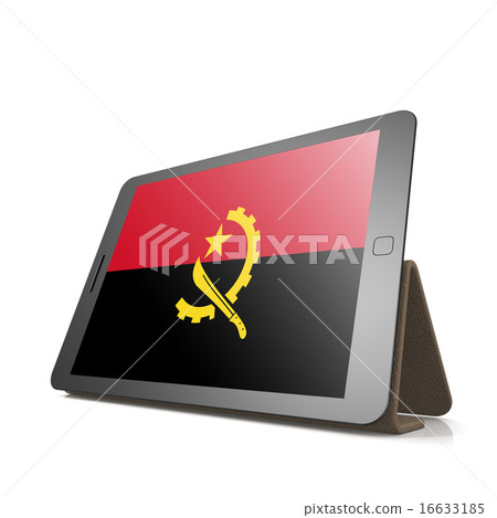 Tablet with Angola flag 16633185