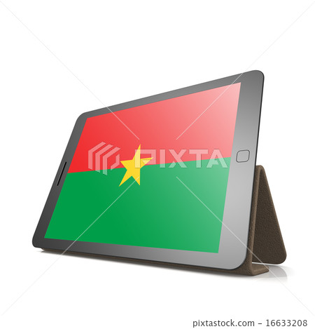 Tablet with Burkina Faso flag 16633208