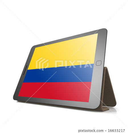 Tablet with Colombia flag Tablet with Colombia flag 16633217