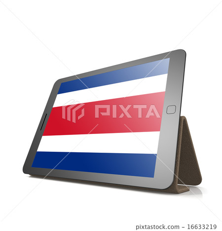 Tablet with Costa Rica flag Tablet with Costa Rica flag 16633219