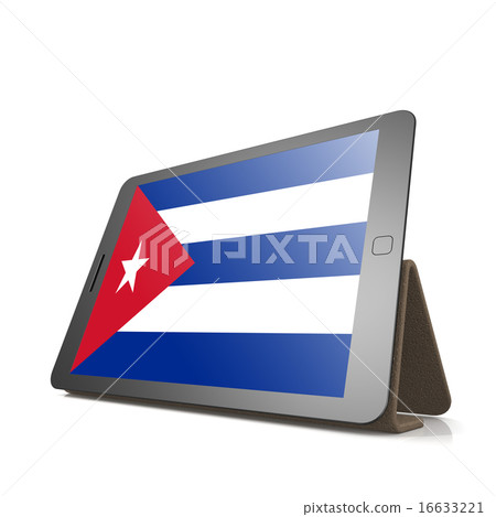 Tablet with Cuba flag Tablet with Cuba flag 16633221