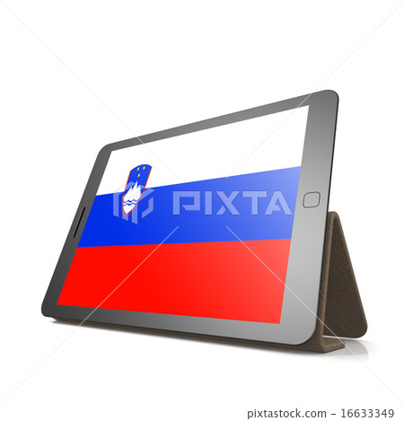 Tablet with Slovenia flag 16633349