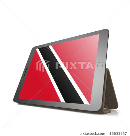 Tablet with Trinidad and Tobago flag 16633367