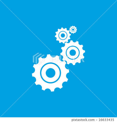 Mechanism white icon Mechanism white icon 16633435
