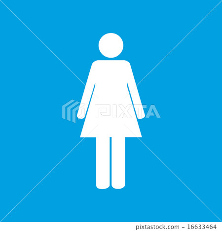 Woman white icon Woman white icon 16633464