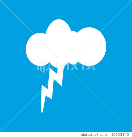 Storm white icon Storm white icon 16633540