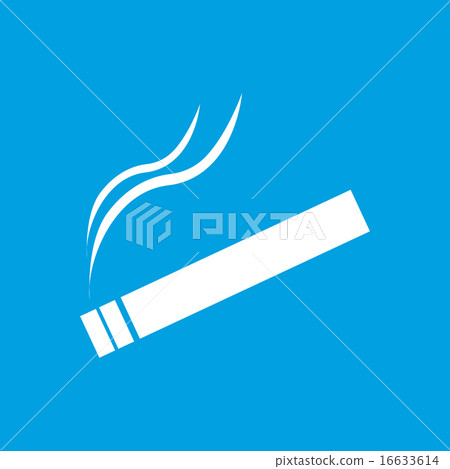 Cigarette white icon Cigarette white icon 16633614
