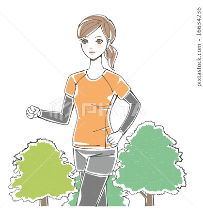 Exercise women illustration Exercise women illustration 16634236