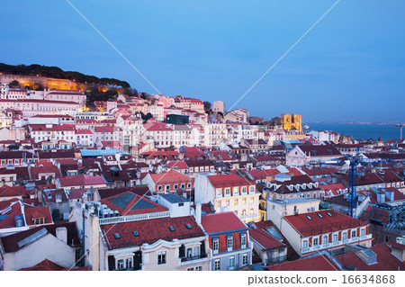 Dusk in the City of Lisbon Dusk in the City of Lisbon 16634868