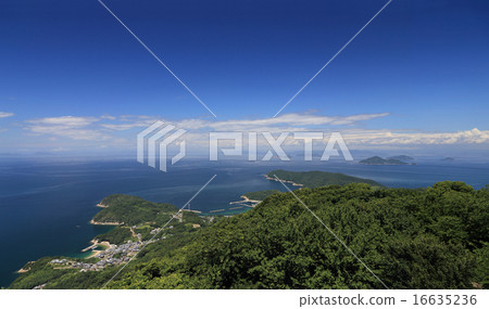 Iroha Maru Tip "Misaki" at Miseno Shosai Peninsula, which hopes for a collision and sinking point offshore, and "Kasaoka archipelago, Geiyo archipelago" 16635236