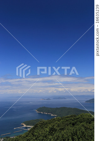 Iroha Maru Tip "Misaki" at Miseno Shosai Peninsula, which hopes for a collision and sinking point offshore, and "Kasaoka archipelago, Geiyo archipelago" 16635239