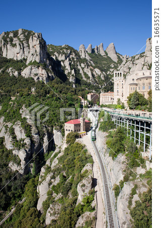 Montserrat Mountains Rack Railway in Catalonia 16635571