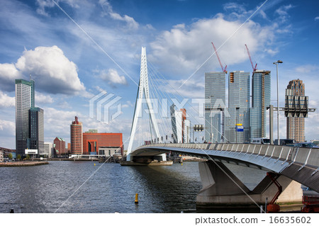 City of Rotterdam Skyline in Netherlands 16635602