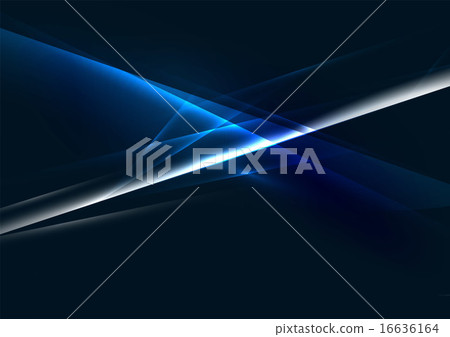 Abstract color glowing lines in dark space with stars and light effects 16636164