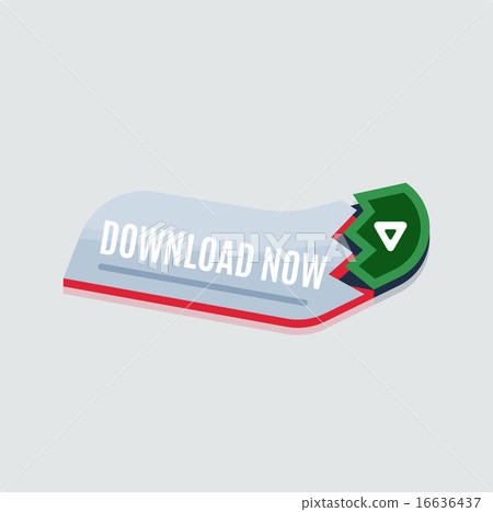 Colorful download web button. Modern flat design. Colorful download web button. Modern flat design. 16636437