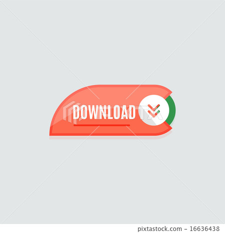 Colorful download web button. Modern flat design. Colorful download web button. Modern flat design. 16636438