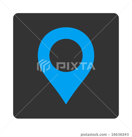 Map Marker flat blue and gray colors rounded button Map Marker flat blue and gray colors rounded button 16636843