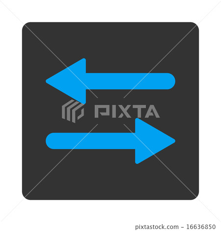 Arrows Exchange Horizontal flat blue and gray colors rounded button Arrows Exchange Horizontal flat blue and gray colors rounded button 16636850