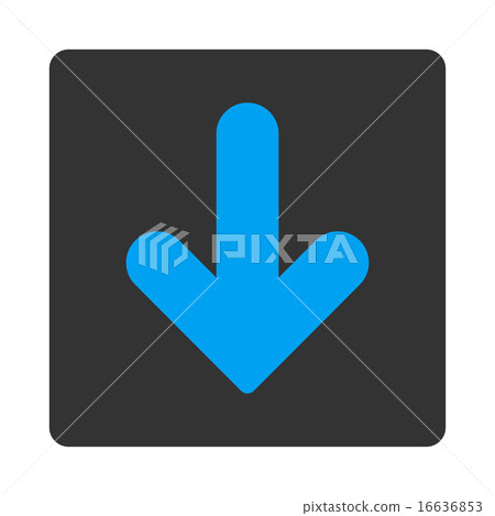 Arrow Down flat blue and gray colors rounded button Arrow Down flat blue and gray colors rounded button 16636853