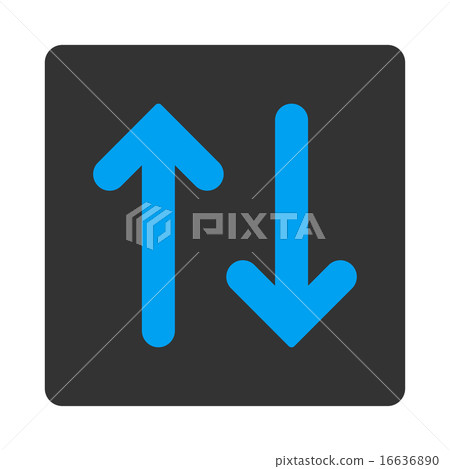 Flip Vertical flat blue and gray colors rounded... - Stock Illustration ...