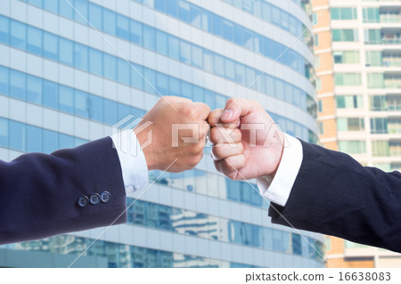 Businessman touch hands 16638083