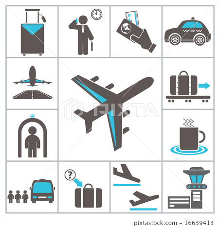 Airport icons 16639413