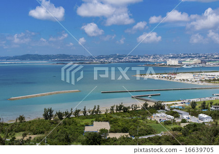 View from the castle ruins of Okinawa Prefecture Katsuren View from the castle ruins of Okinawa Prefecture Katsuren 16639705