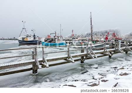Fishing boats in the port Fishing boats in the port 16639826