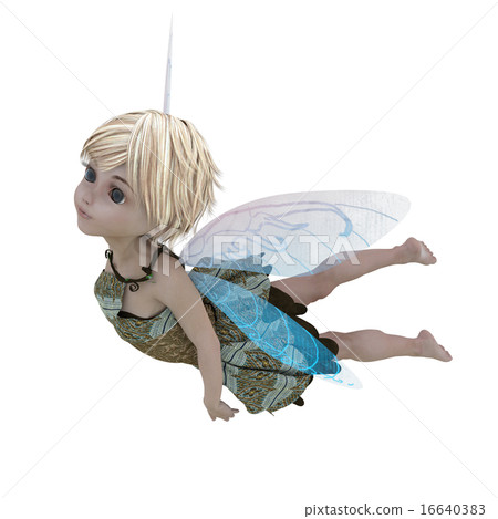 Cute fairy deformed perming3DCG illustration material 16640383