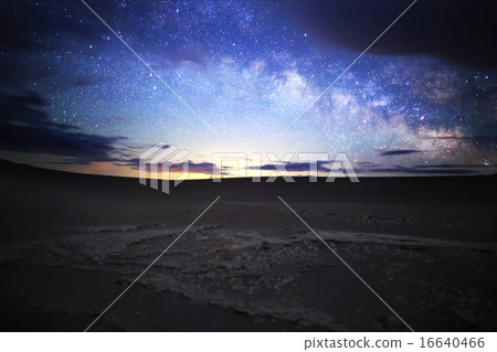Milky Way Galaxy over Desert of Death Valley NP Milky Way Galaxy over Desert of Death Valley NP 16640466