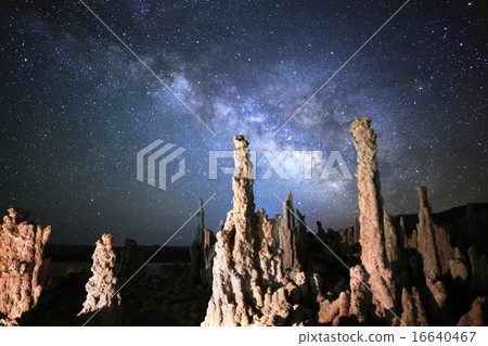 Milky Way Galaxy over Towering Tufa at Mono Lake 16640467