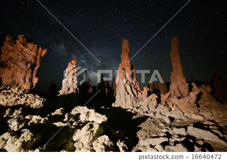 Milky Way Galaxy over Towering Tufa at Mono Lake 16640472