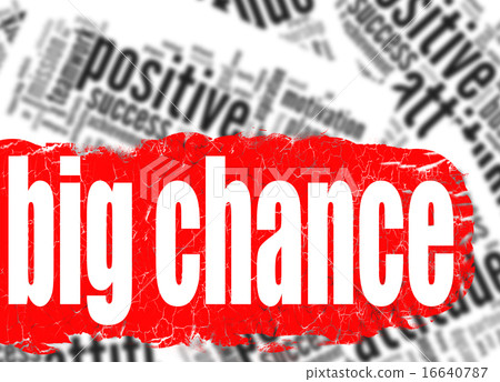 Word cloud big chance 16640787