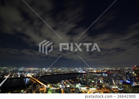 Night view from Osaka Umeda Sky Building 16642800