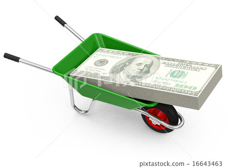 The money wheelbarrow The money wheelbarrow 16643463