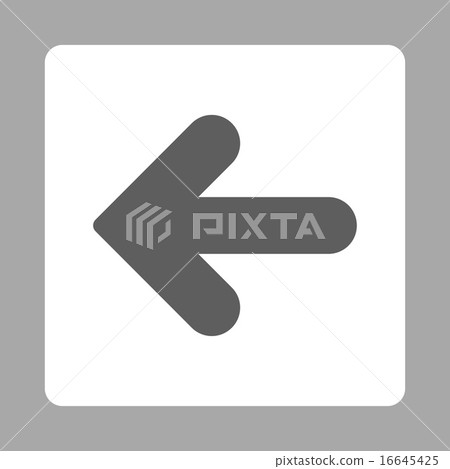 Arrow Left flat dark gray and white colors... - Stock Illustration ...