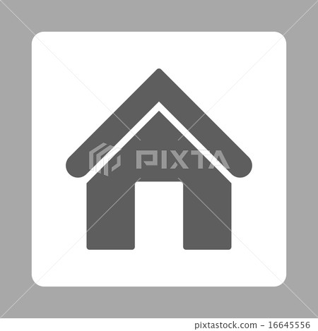 Home flat dark gray and white colors rounded... - Stock Illustration ...