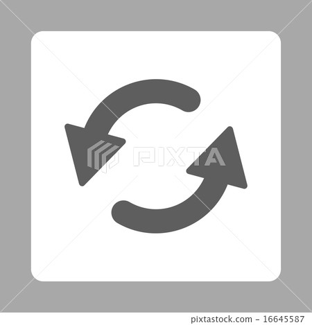 Refresh Ccw flat dark gray and white colors rounded button Refresh Ccw flat dark gray and white colors rounded button 16645587