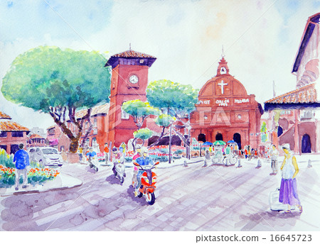 Melaka's sketch - Stock Illustration [16645723] - PIXTA