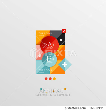 Modern abstract geometric info banner 16650994