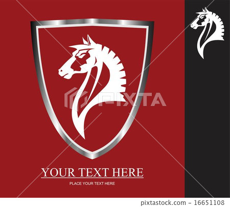 Elegance wild horse head icon 16651108