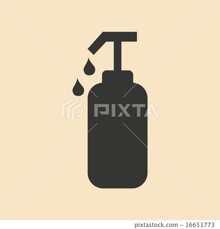Flat in black and white mobile application shower gel Flat in black and white mobile application shower gel 16651773