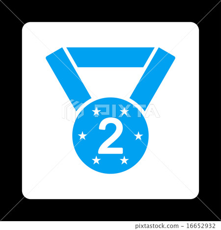 Second medal icon from Award Buttons OverColor Set 16652932